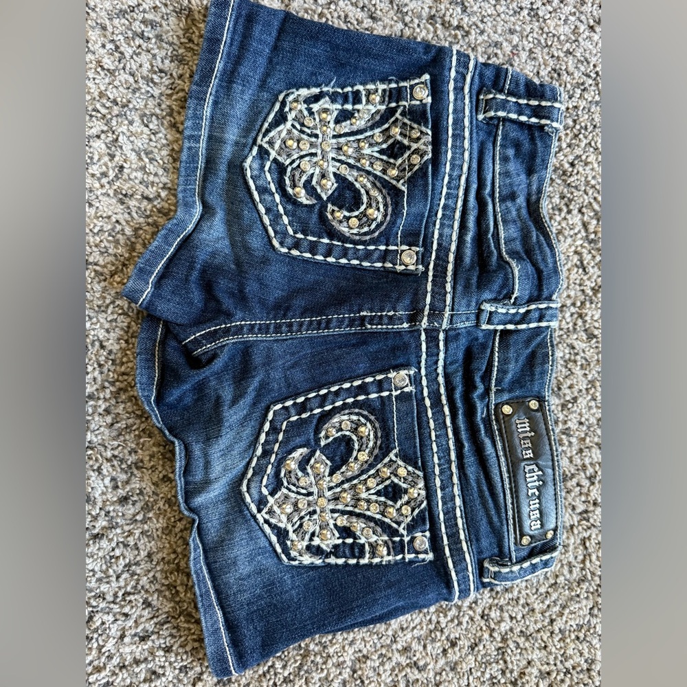 Miss Me Embellished Denim Shorts